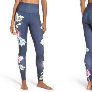 ZELLA dark gray high waisted floral leggings